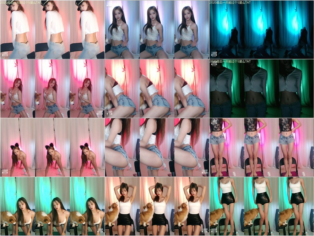 【原版无水】斗鱼极品舞姬 是薇薇吖 飞机群热舞第二套【12V】